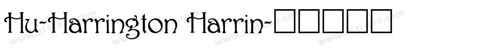 Hu-Harrington Harrin字体转换